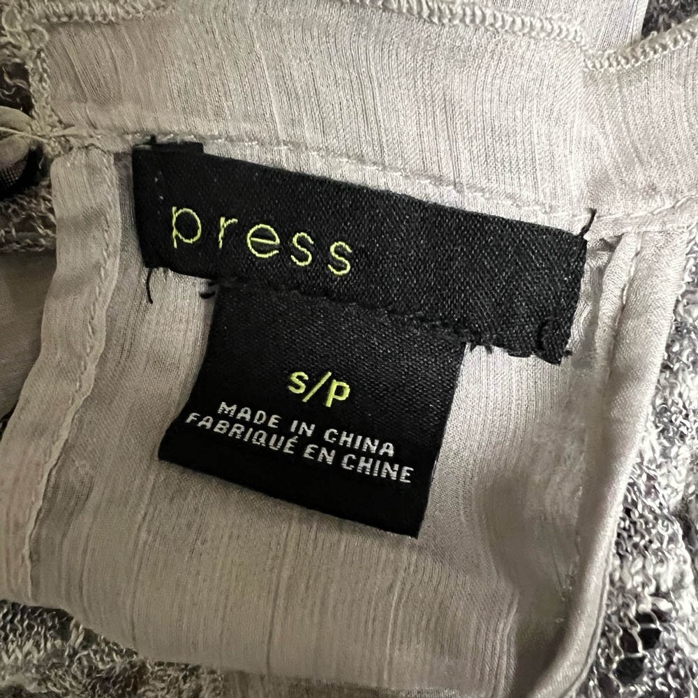 PRESS Grey Ruffled Knit Top - Picture 6 of 10